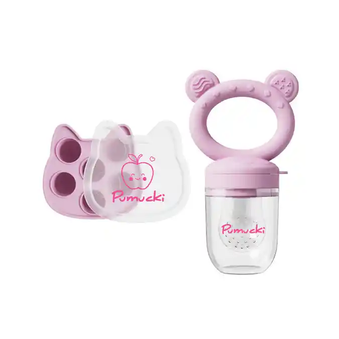 Chupete Para Bocadillo De Silicona Rosado