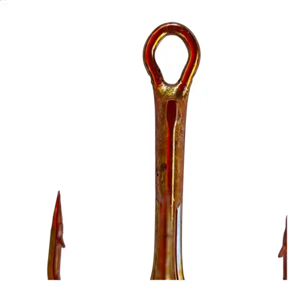 Anzuelo Silve Wave Triple #1 30mm 1,3gr Con Ojo Bronce Sobre Con 10 Anzuelos Pesca