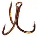 Anzuelo Silve Wave Triple #1 30mm 1,3gr Con Ojo Bronce Sobre Con 10 Anzuelos Pesca