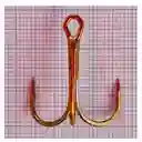 Anzuelo Silve Wave Triple #1 30mm 1,3gr Con Ojo Bronce Sobre Con 10 Anzuelos Pesca