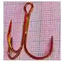 Anzuelo Silve Wave Triple #1 30mm 1,3gr Con Ojo Bronce Sobre Con 10 Anzuelos Pesca