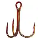 Anzuelo Silve Wave Triple #1 30mm 1,3gr Con Ojo Bronce Sobre Con 10 Anzuelos Pesca