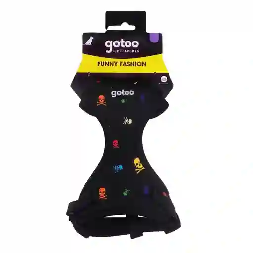 Arnés De Pecho Con Diseño De Calaveras Para Perros Talla M
