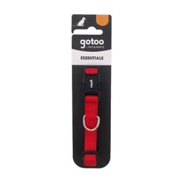 Collar Rojo Ajustable Para Perros Talla M