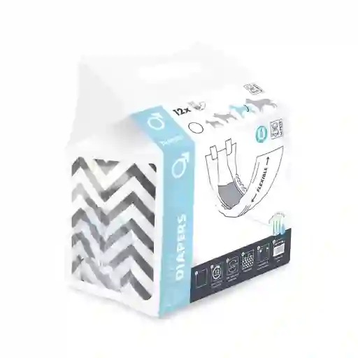 Pañales Para Perro Macho Talla L