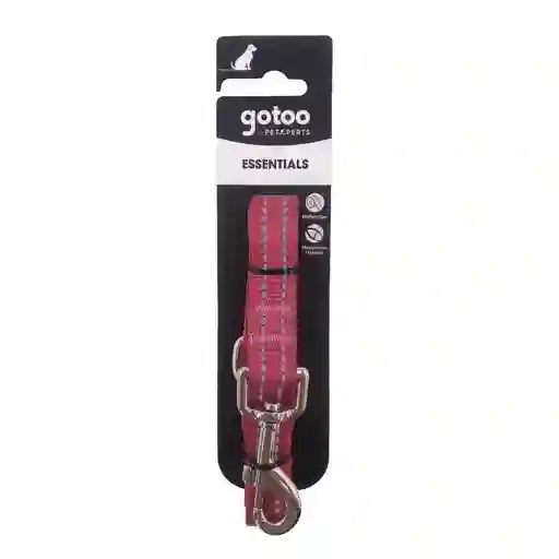 Correa Rosa Reflectante Con Asa Acolchada Para Perros