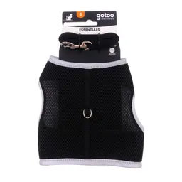 Set De Arnés Y Correa Negro Para Gatos