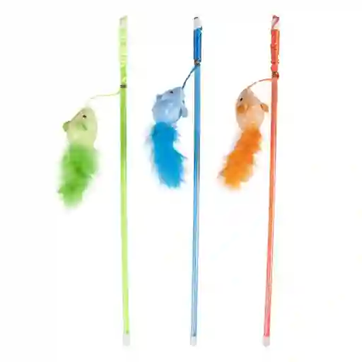 Flamingo Wopke Caña Con Plumas Para Gatos 45cm Ass