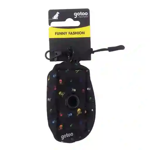 Porta Bolsas Con Diseño De Calavera Gris