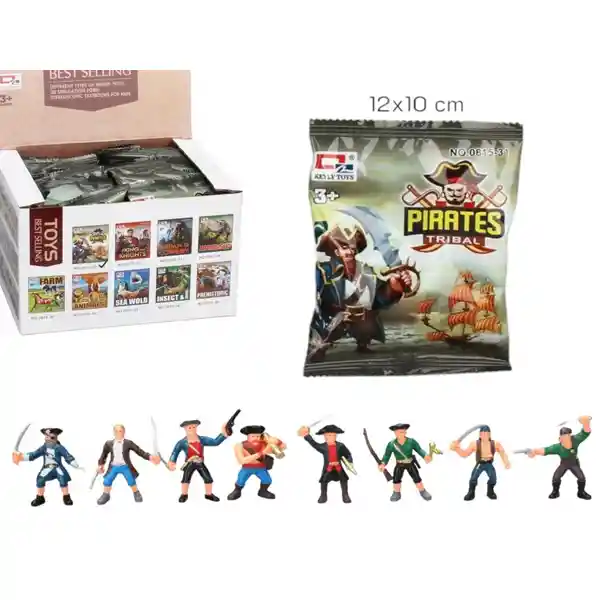 Caja 24 Sobre C/1 Figura Pirata Sorpresa – Lama