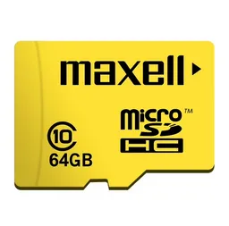 Tarjeta De Memoria Microsd 64gb Maxell + Adaptador 90mb/s