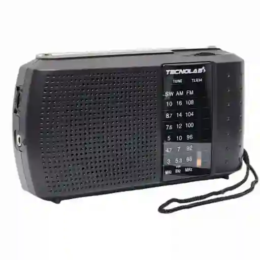 Radio Portátil Tecnolab Am/fm/sw Tl634