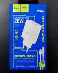 Cargador Con Cable Usb-c Lightning 20w + Usb Carga Rápida