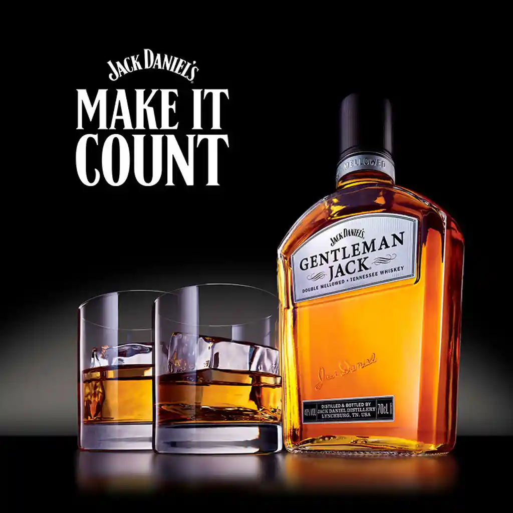 Pack Regalo Día Del Padre Jack Daniels Gentleman + 2 Vasos