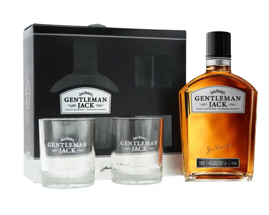 Pack Regalo Día Del Padre Jack Daniels Gentleman + 2 Vasos
