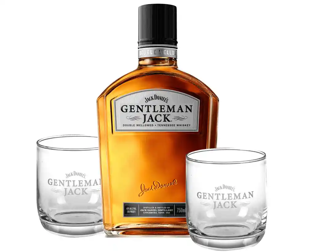 Pack Regalo Día Del Padre Jack Daniels Gentleman + 2 Vasos