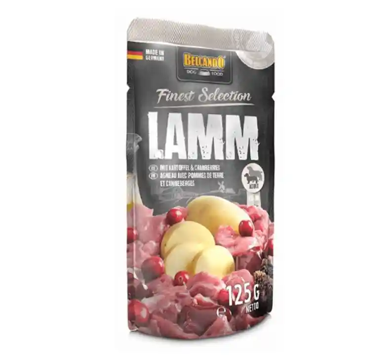 Pouch Belcando Cordero Y Patatas Con Arandano 125gr