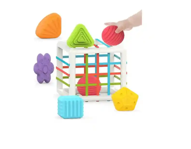 Juguete Interactivo De Habilidad Motora Cubo Montessori