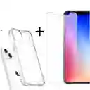 Carcasa Transparente Iphone 14 Pro Max + Lamina De Vidrio