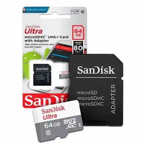 Tarjeta De Memoria Microsdhc Sandisk 64gb