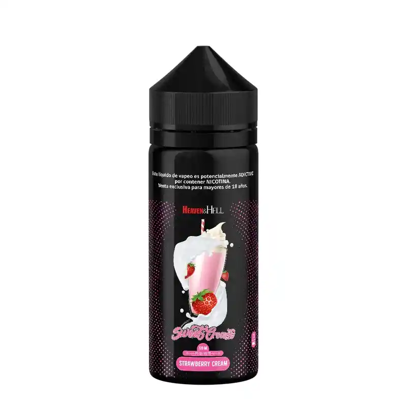 Heaven Hell E-liquid Strawberry Cream 0% 120ml