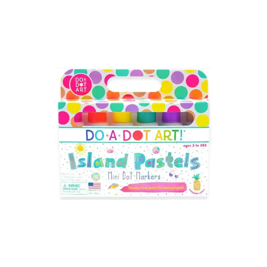 Marcadores Lavables Island Pastels 6 Unds Do A Dot Art
