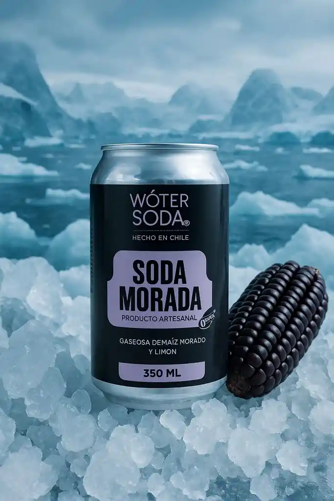 Woter Soda 350 Ml Chicha Morada Sin Azucar Añadida