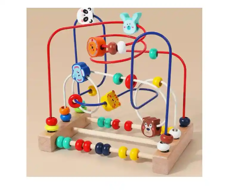 Juguete Abaco De Madera Juguete Didáctico Madera Niño/bebe