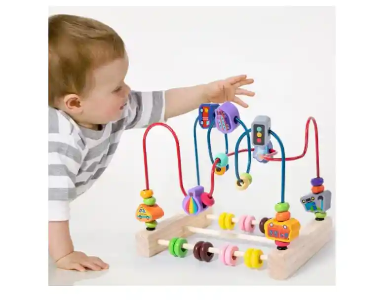 Juguete Abaco De Madera Juguete Didáctico Madera Niño/bebe