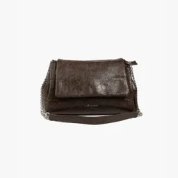 Cartera De Hombro Cadenas Café