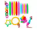 6 Pop It Tube - Pop It Tubo 6 Piezas Colores Surtidos