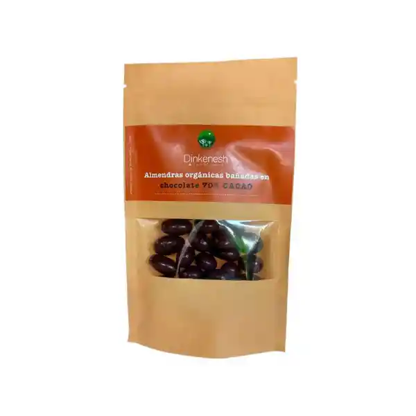 Almendras Con Chocolate 70% (75g) Dinkenesh