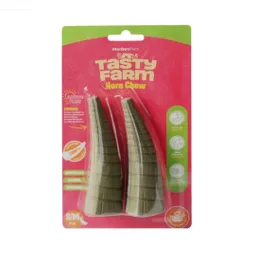 Tasty Farm - Snack Cuerno Masticable Cuidado Dental S/m Para Perros Pack 2und. 70 Gr (tfhc03)