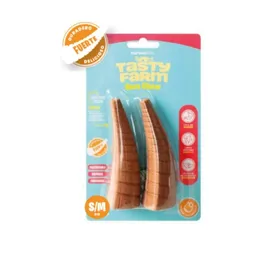 Tasty Farm - Snack Cuerno Masticable Soporte De Colageno S/m Para Perros Pack 2und. 70 Gr (tfhc04)
