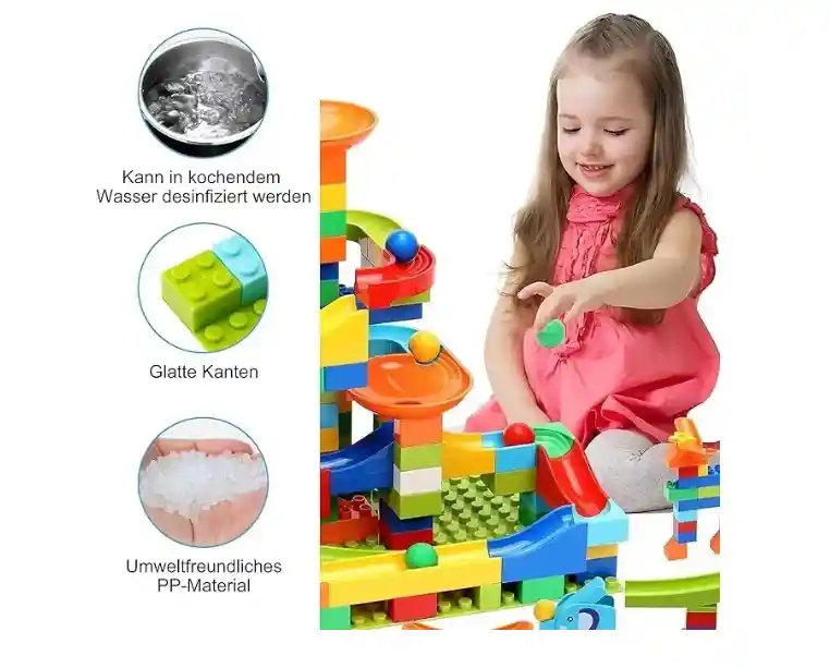 Juguete Niño Tobogan De Pelotas Bloques Construccion 170 Pcs