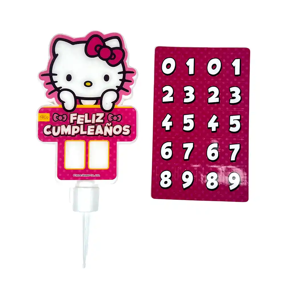 Vela 2d Adhesivos Hello Kitty