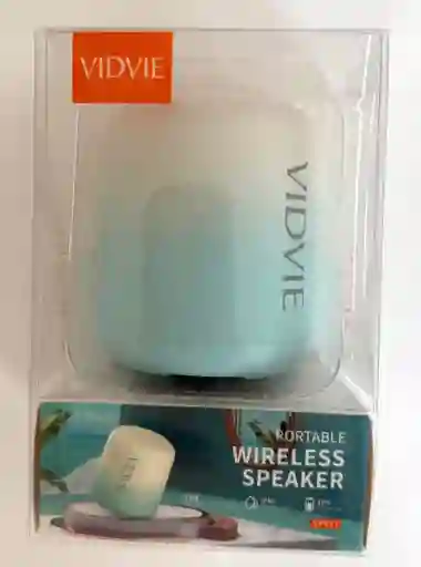 Pequeño Parlante Marca Vidvie Blanco, Elegante Y Liviano
