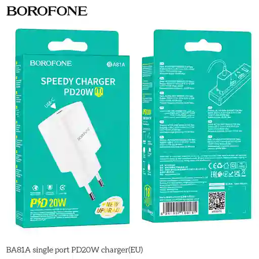 Adaptador Tipo C 20w Carga Rapida