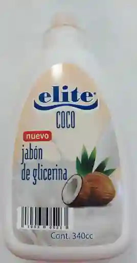 Elite Jabon De Glicerina Aroma A Coco X 340 Ml
