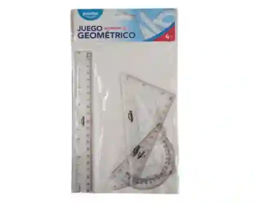 Set Geométrico 20cm 4 Reglas