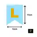 Guirnalda "feliz Cumpleaños" Dorado Y Azul Celeste Encantadora (3 Metros) - Exclusivo Regalos Chic