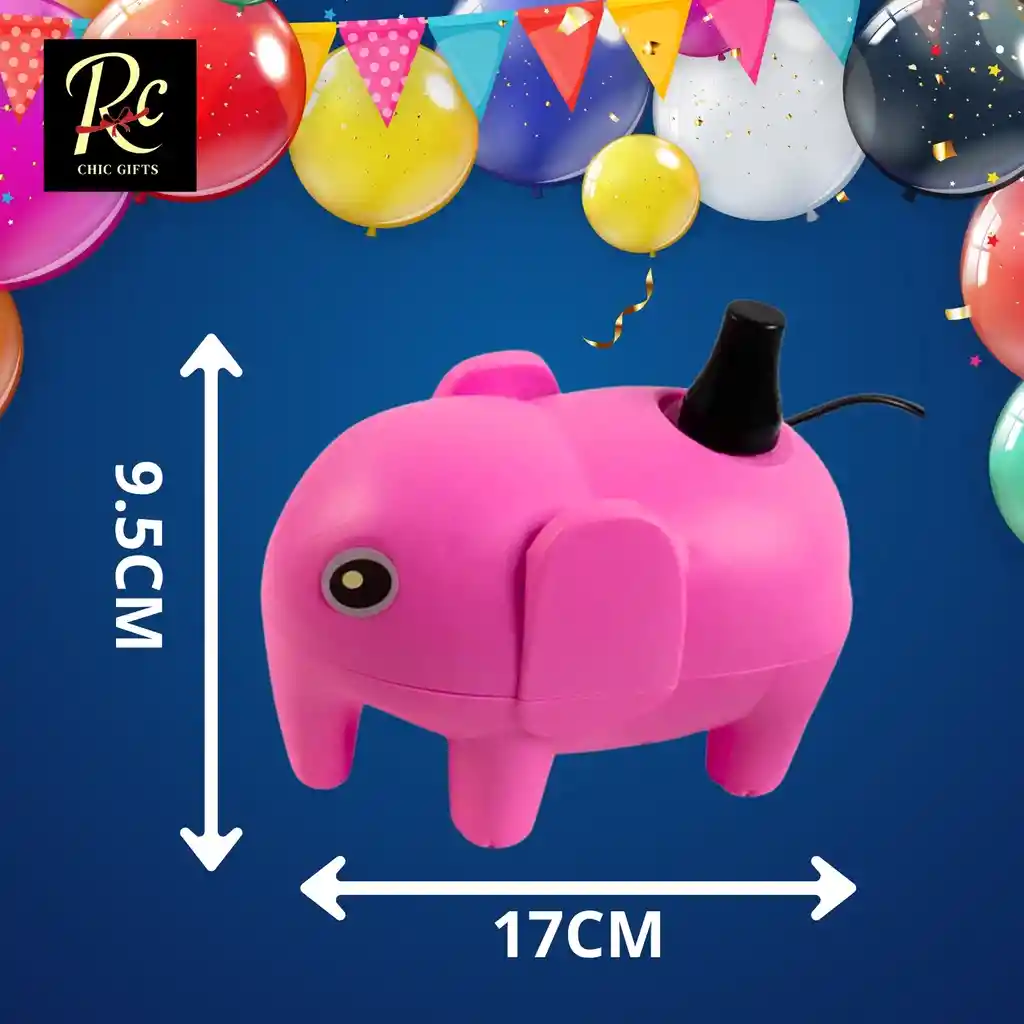 Inflador Eléctrico Para Globos Rosa (9.5x16cm) - ¡doble Boquilla, Rápido Y Único Regalos Chic!