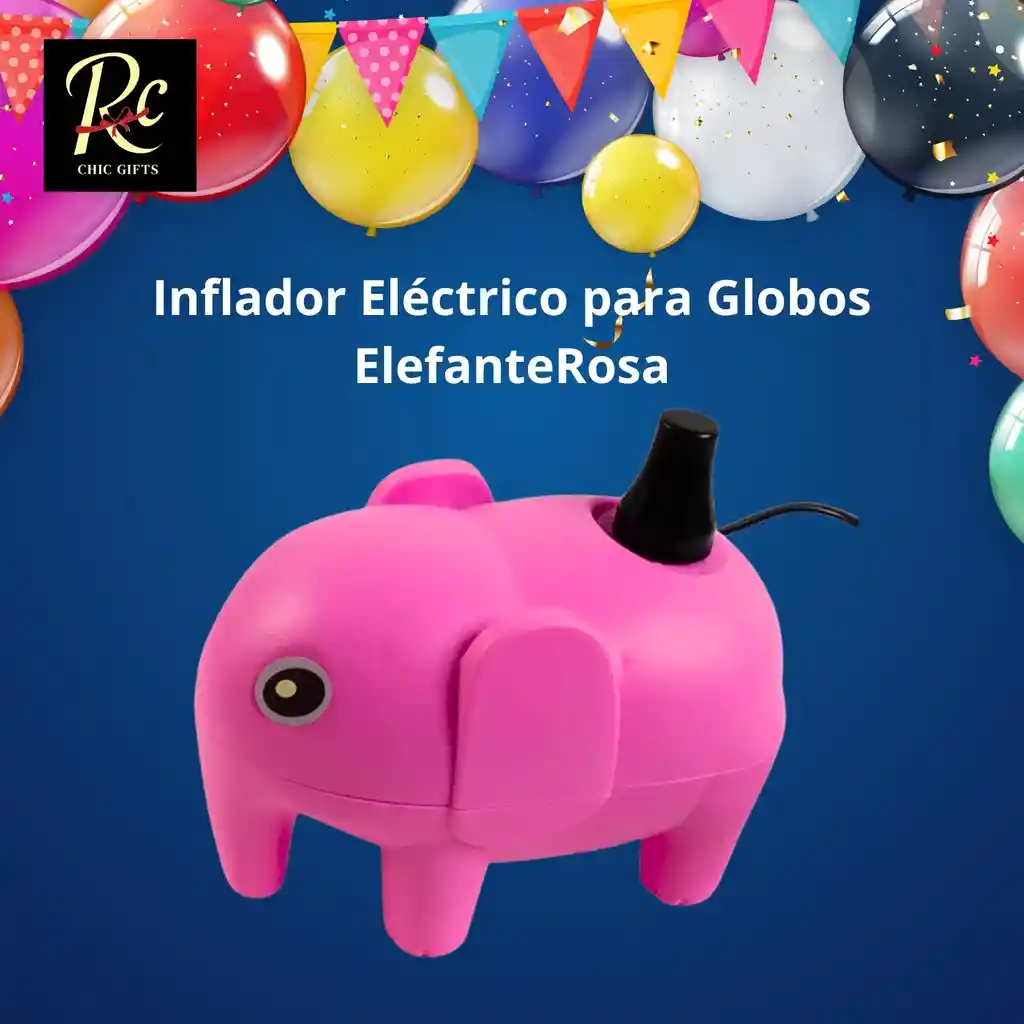 Inflador Eléctrico Para Globos Rosa (9.5x16cm) - ¡doble Boquilla, Rápido Y Único Regalos Chic!