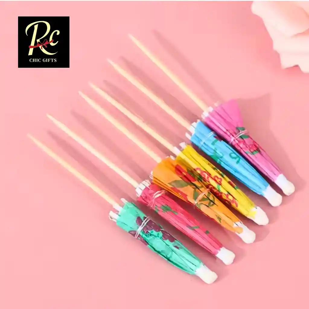 Set 10 Sombrillas Decorativas Para Tragos Y Cócteles - ¡toque Festivo Y Único Regalos Chic!