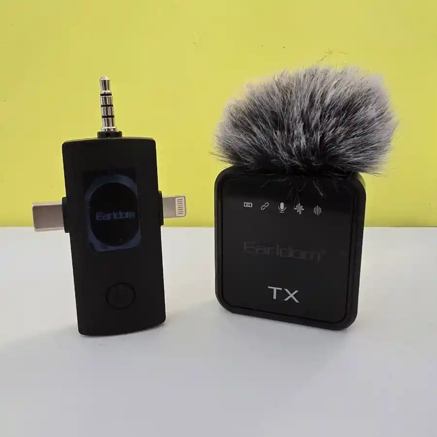 Micrófono Inalámbrico 3 En 1 Con Clip Para Collar Earldom Mc12