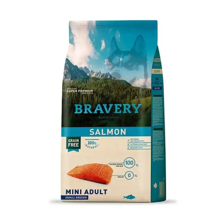 Bravery Salmon Mini Adult Alimento Para Perro 2 Kg