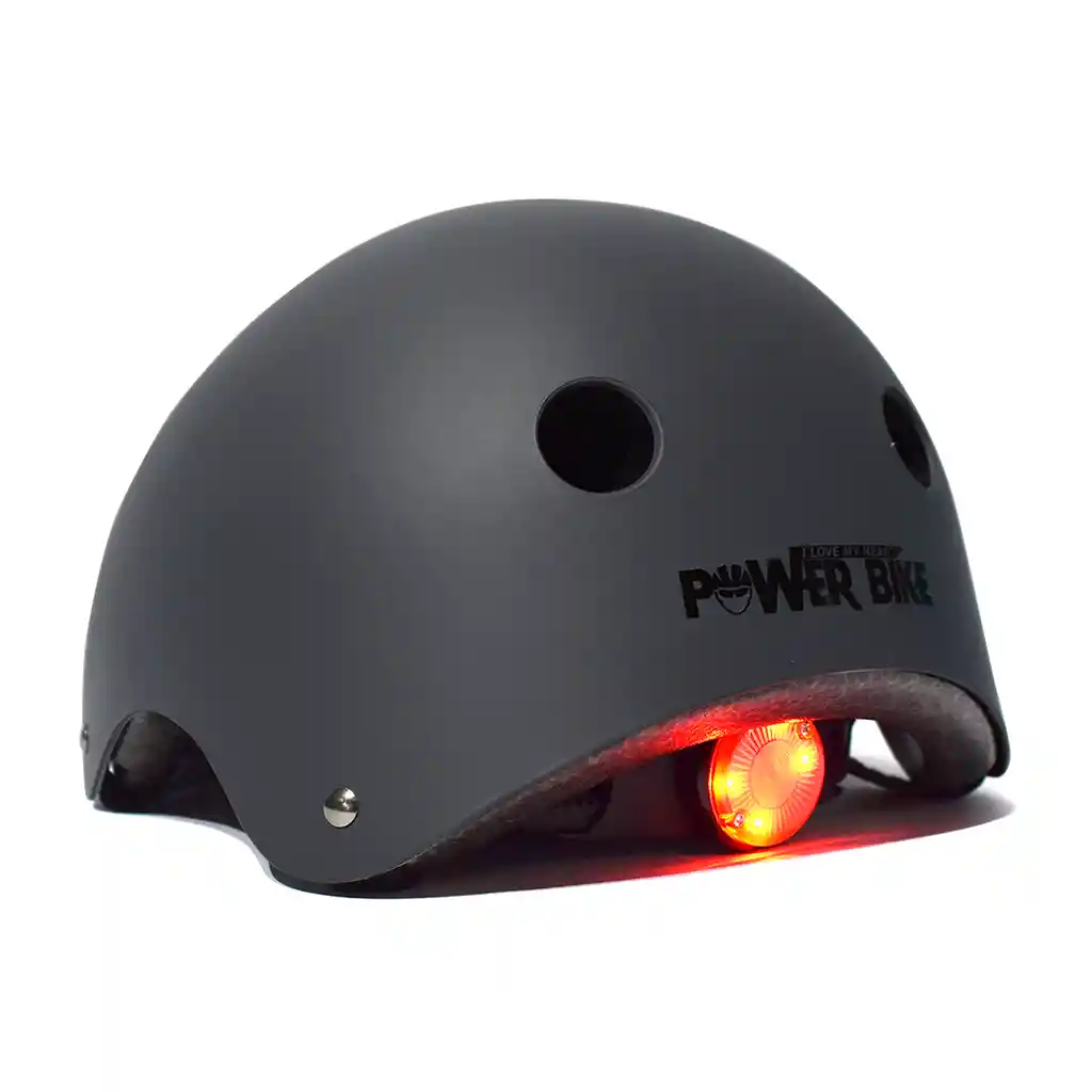 Casco Urbano Con Luz Powerbike Grey Talla: L (60-64)