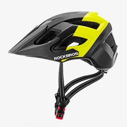 Casco De Bicicleta Rockbros Negro/amarillo Ts-39 Talla: M/l 57-62