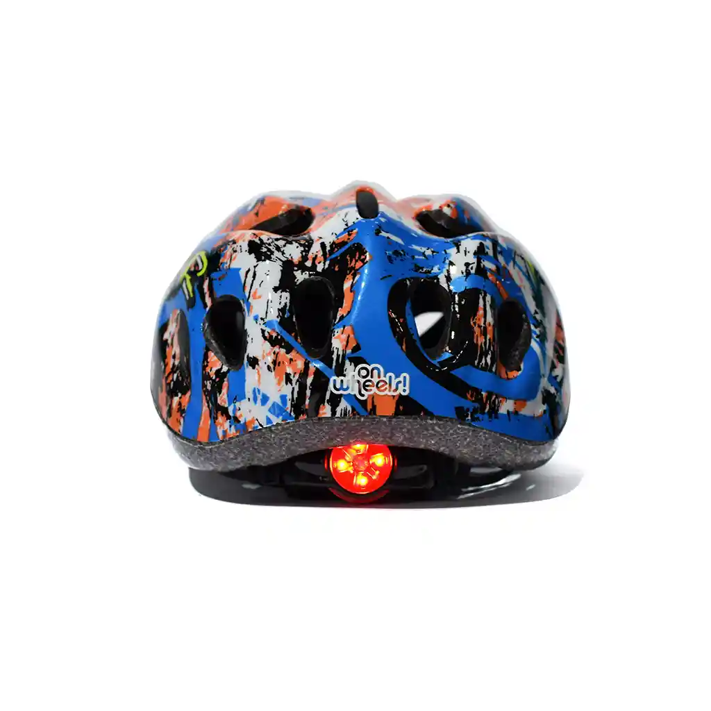 Casco Power Niños Con Luz Trasera Hk-121 Talla: Xs (49-51)