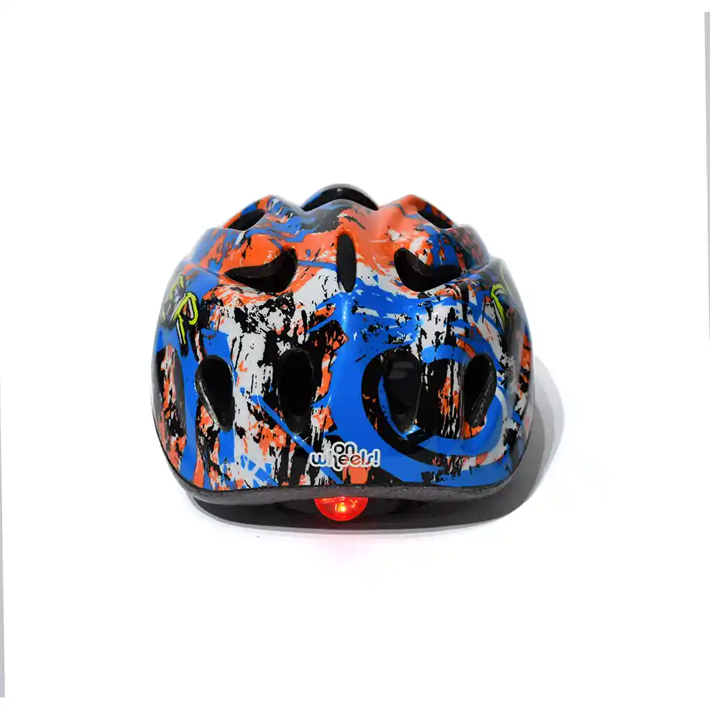 Casco Power Niños Con Luz Trasera Hk-121 Talla: Xs (49-51)